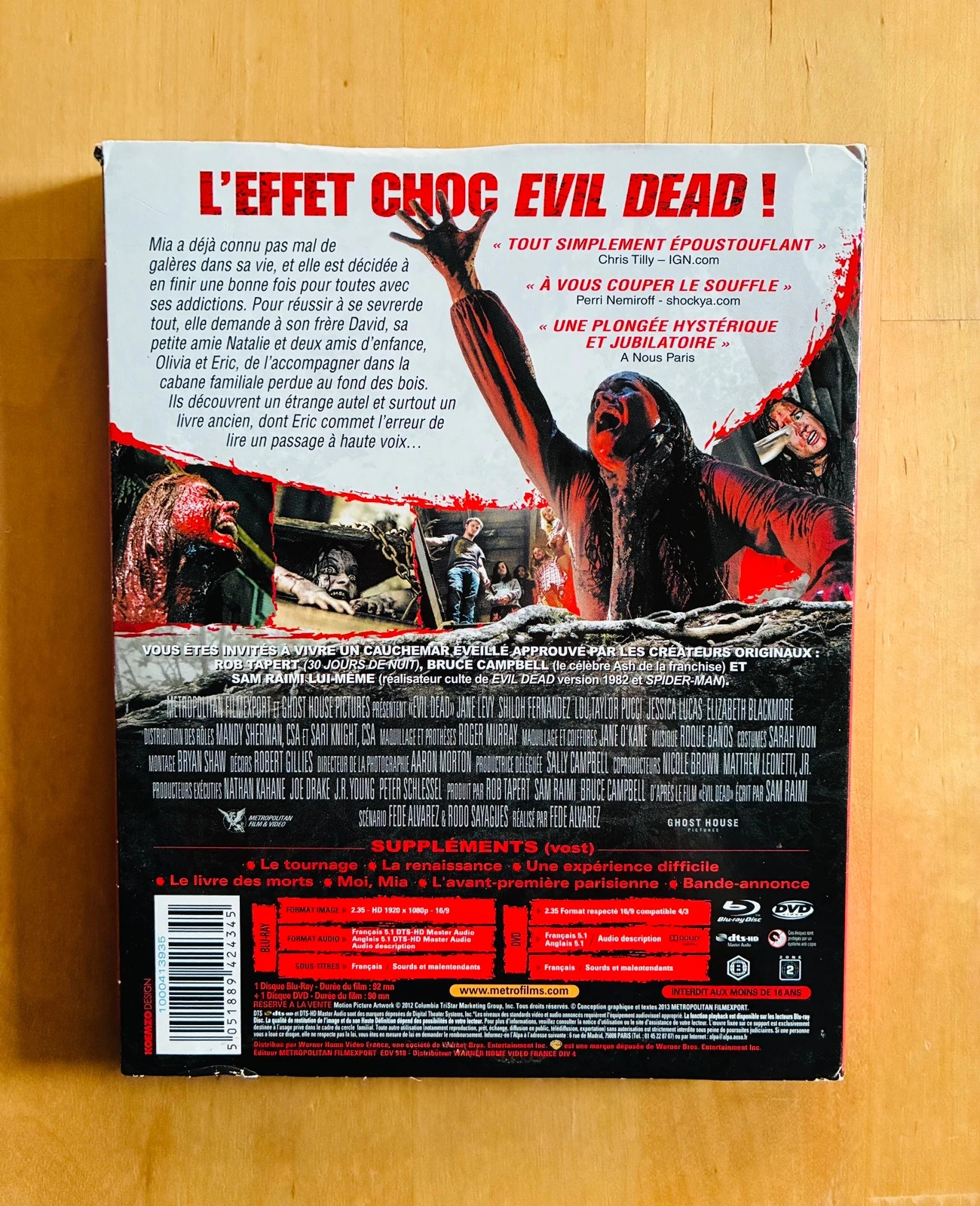 Combo Blu-ray DVD Evil Dead 2013. – photo 2